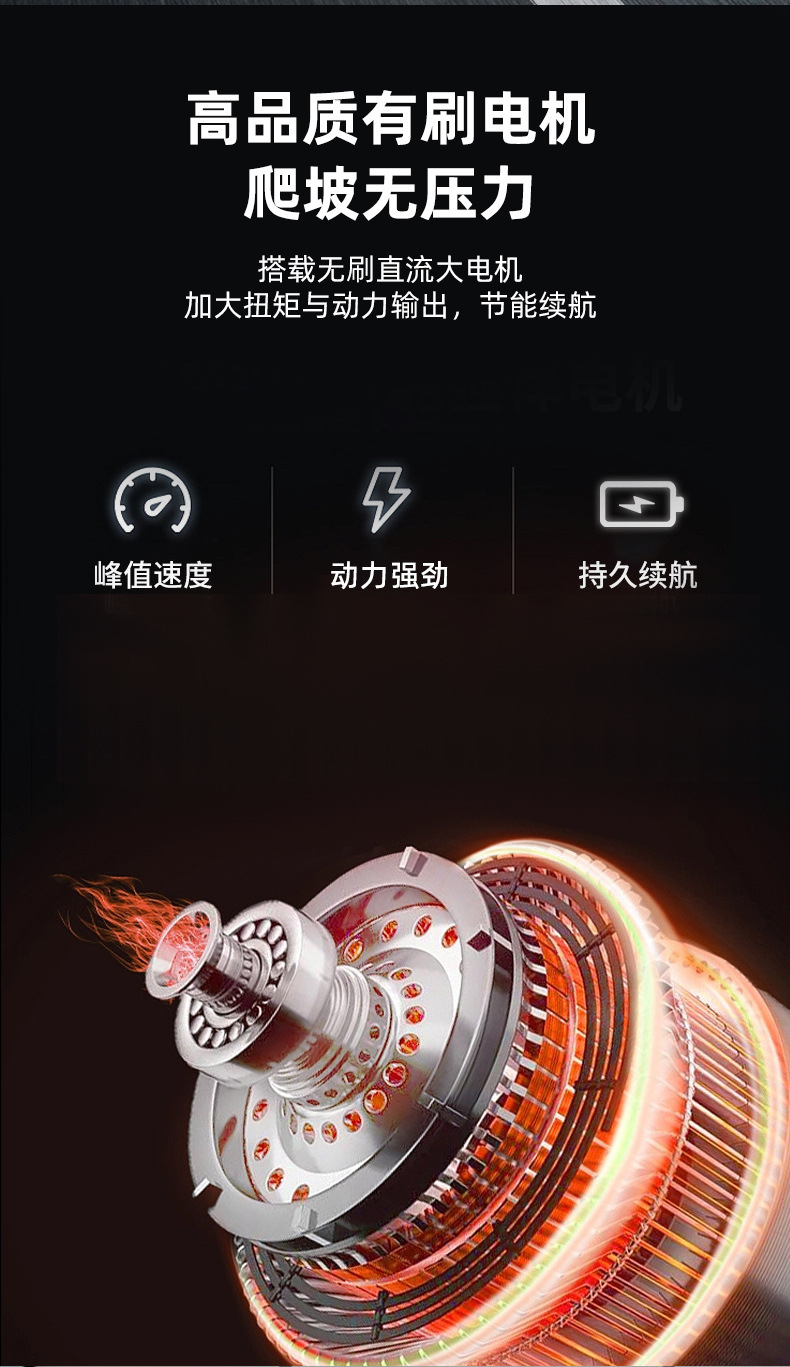 小冲浪两轮儿童玩具车 迷你快捷PU轮折叠小型便携女士电动滑板车详情7