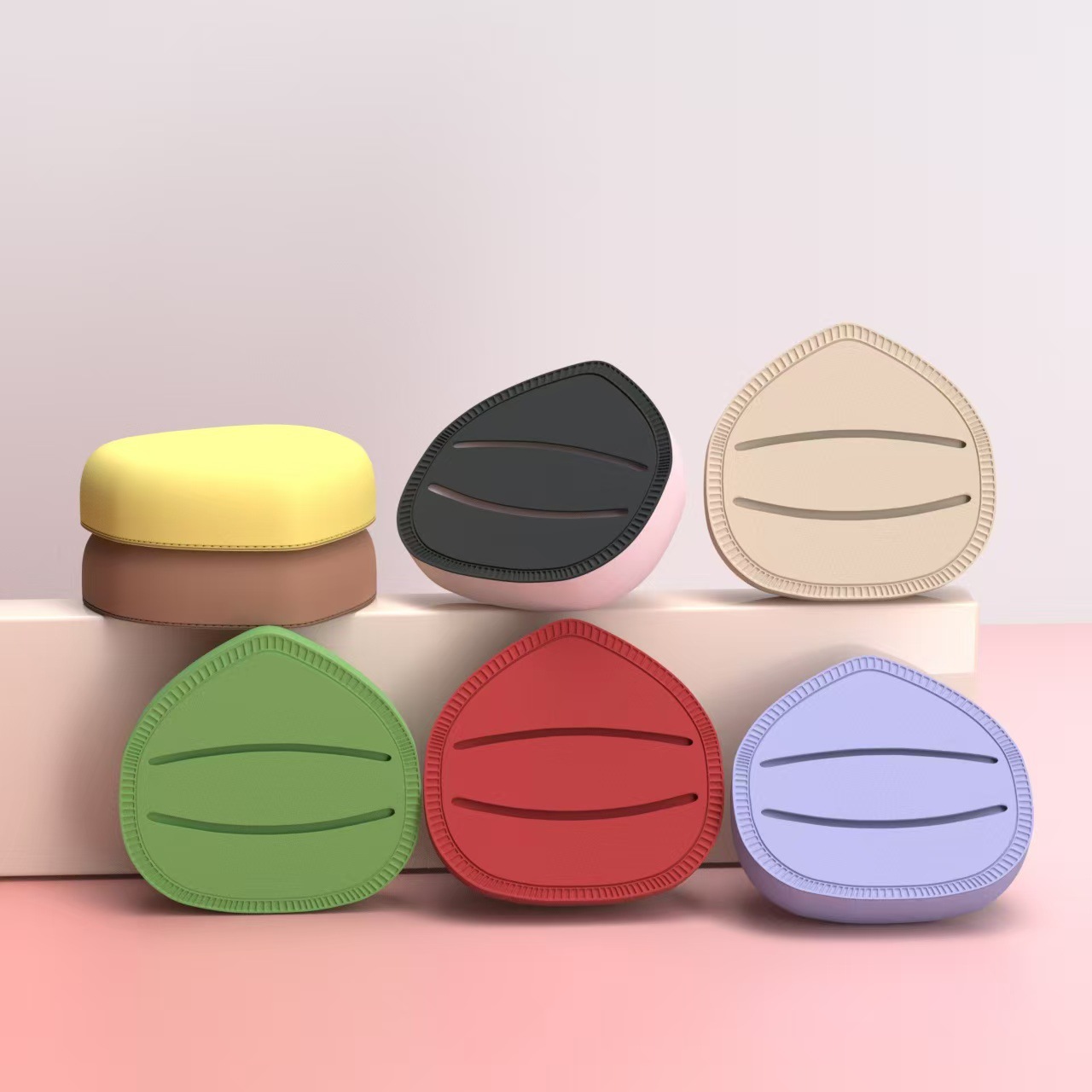 10T加大加厚屁桃粉扑干湿两用超软上妆服贴不易吃粉便携气垫扑详情2