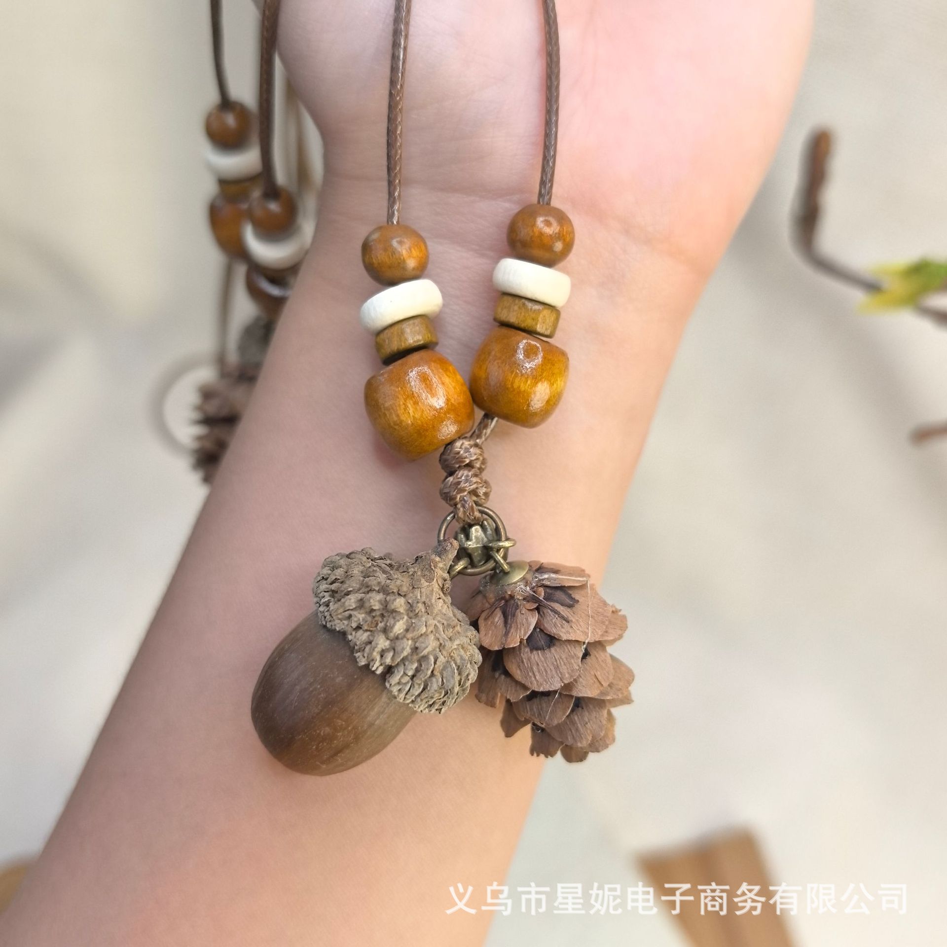 Natural wooden jewelry bracelet, crystal bracelet, bracelet, red string, sand gold bracelet. Fashionable, simple and versatile gift for women pic 4