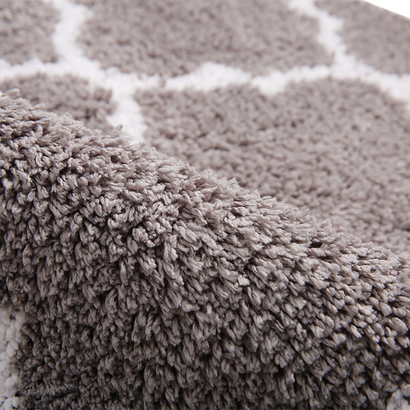 Factory direct sales, wholesale for foreign trade, super-fine fiber bathroom, bedroom and living room floor MATS, water-absorbing, anti-slip, simple fabric, comfortable and skin-friendly pic 2
