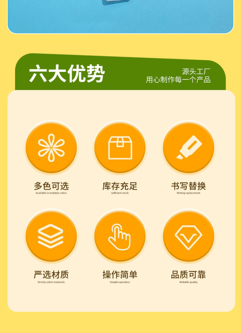 工厂现货钥匙扣号码牌酒店房号方形记号扣手写记号分类标签卡套详情3