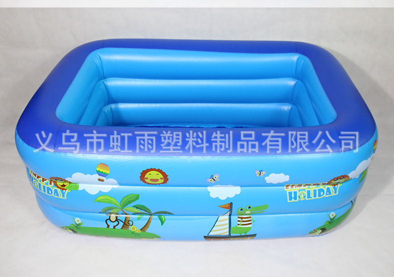 充气方形猴子三层水池游泳池儿童家用戏水池球池婴儿浴池鱼池详情9