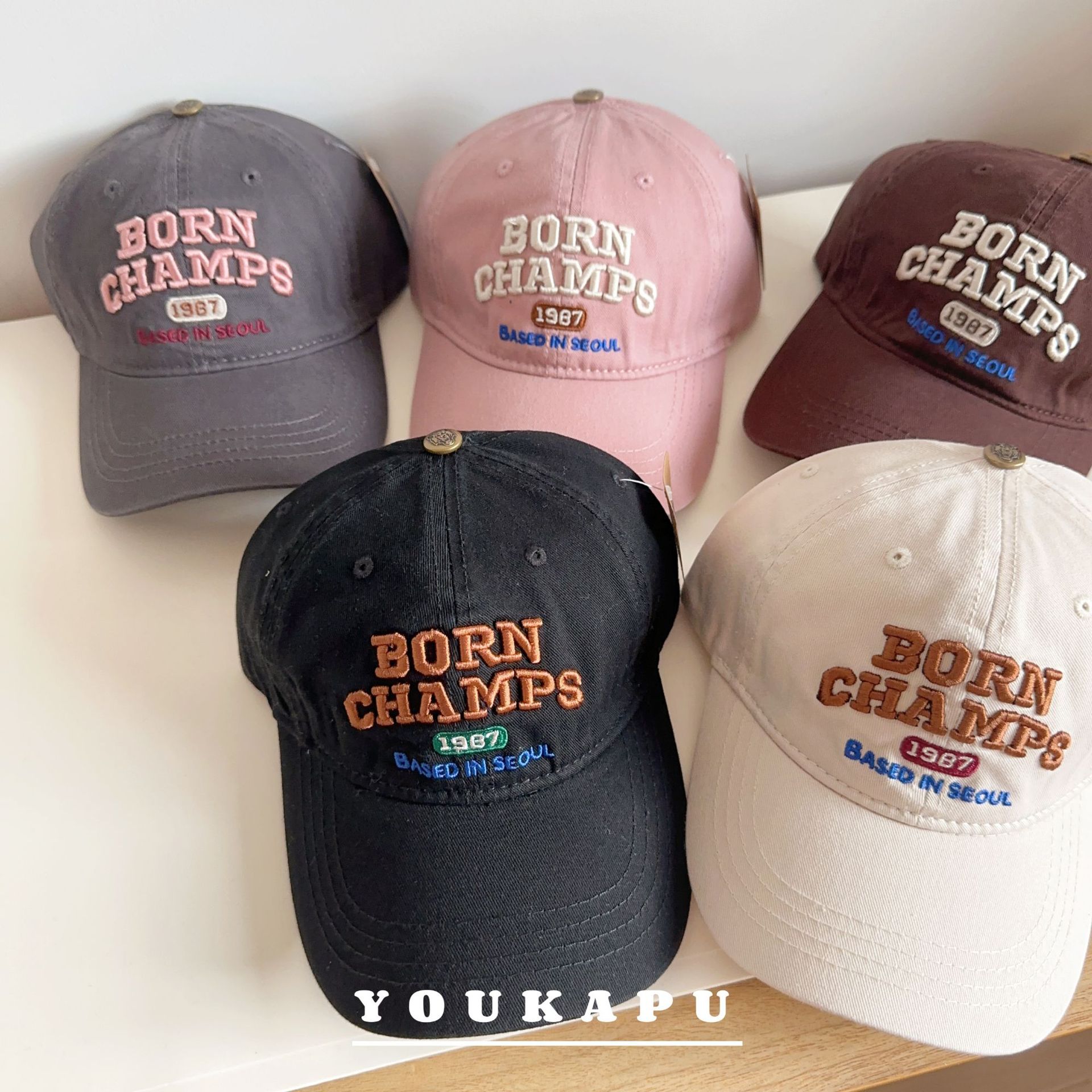 儿童鸭舌帽字母刺绣男童棒球帽时尚百搭春秋户外防晒宝宝遮阳帽潮详情4