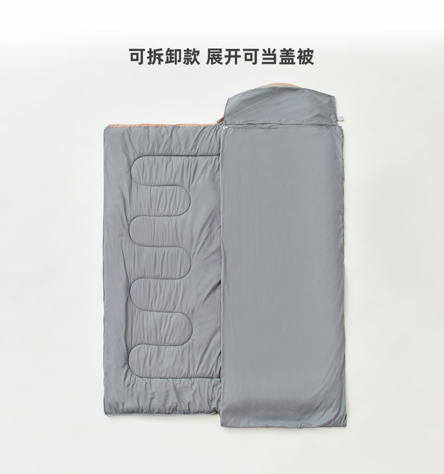 一体户外防风睡袋露营保暖车载成人单双人室内办公室午休睡袋详情22