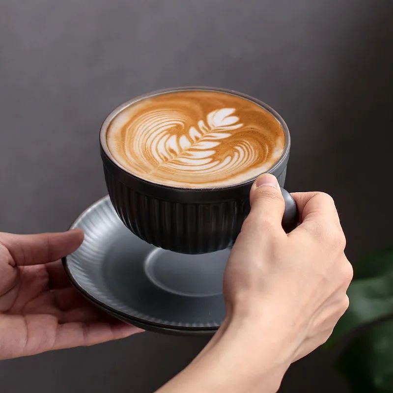 Wholesale and consignment sales of European-style small cups, ear-hanging, ceramic latte art cups, and retro afternoon tea cups from the manufacturer pic 4