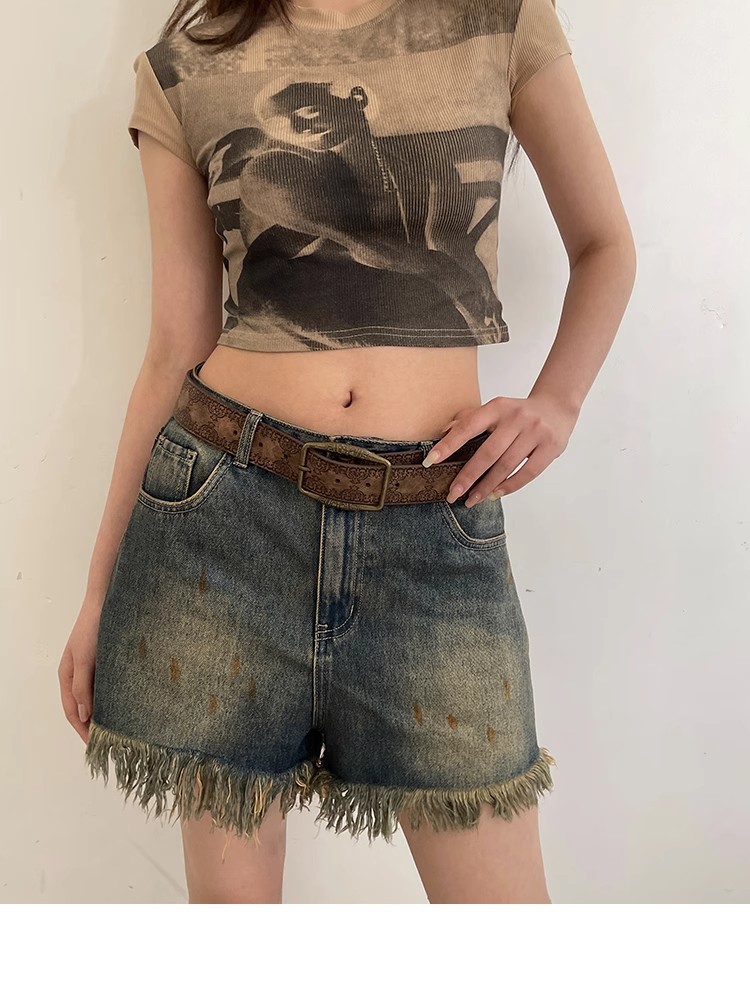 American retro belt for women, new ethnic style belt, versatile with jeans, high-end brown pic 11