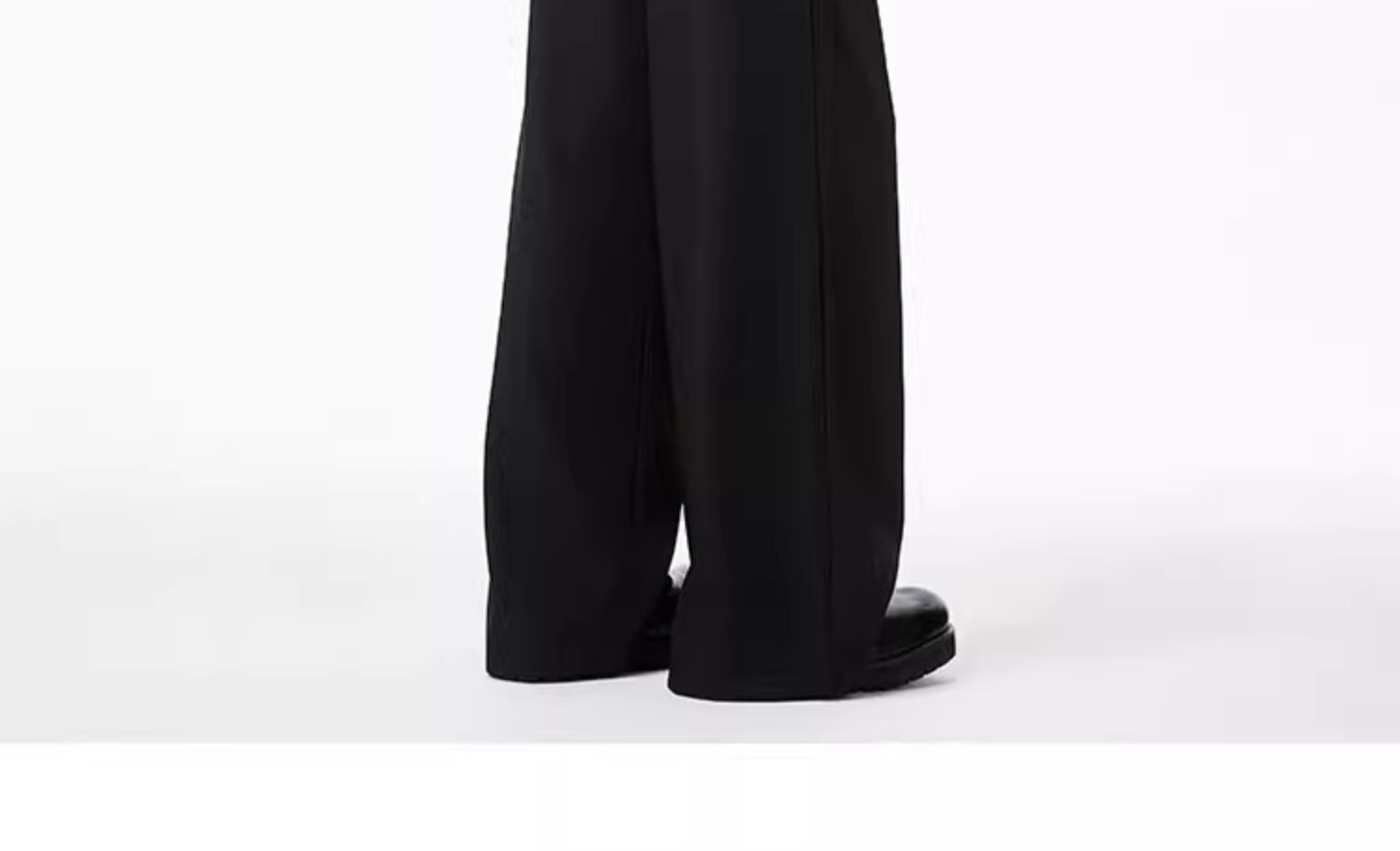 Americano cleanfit negro pantalones hombre primavera otoño recto holgada sensación casual premium sensación pantalones de pierna ancha hombre pic 14