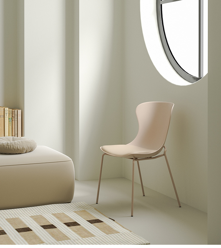 家用餐椅北欧星辰简约设计师彩色餐厅靠背吃饭椅子网红甜品店洽谈椅详情1