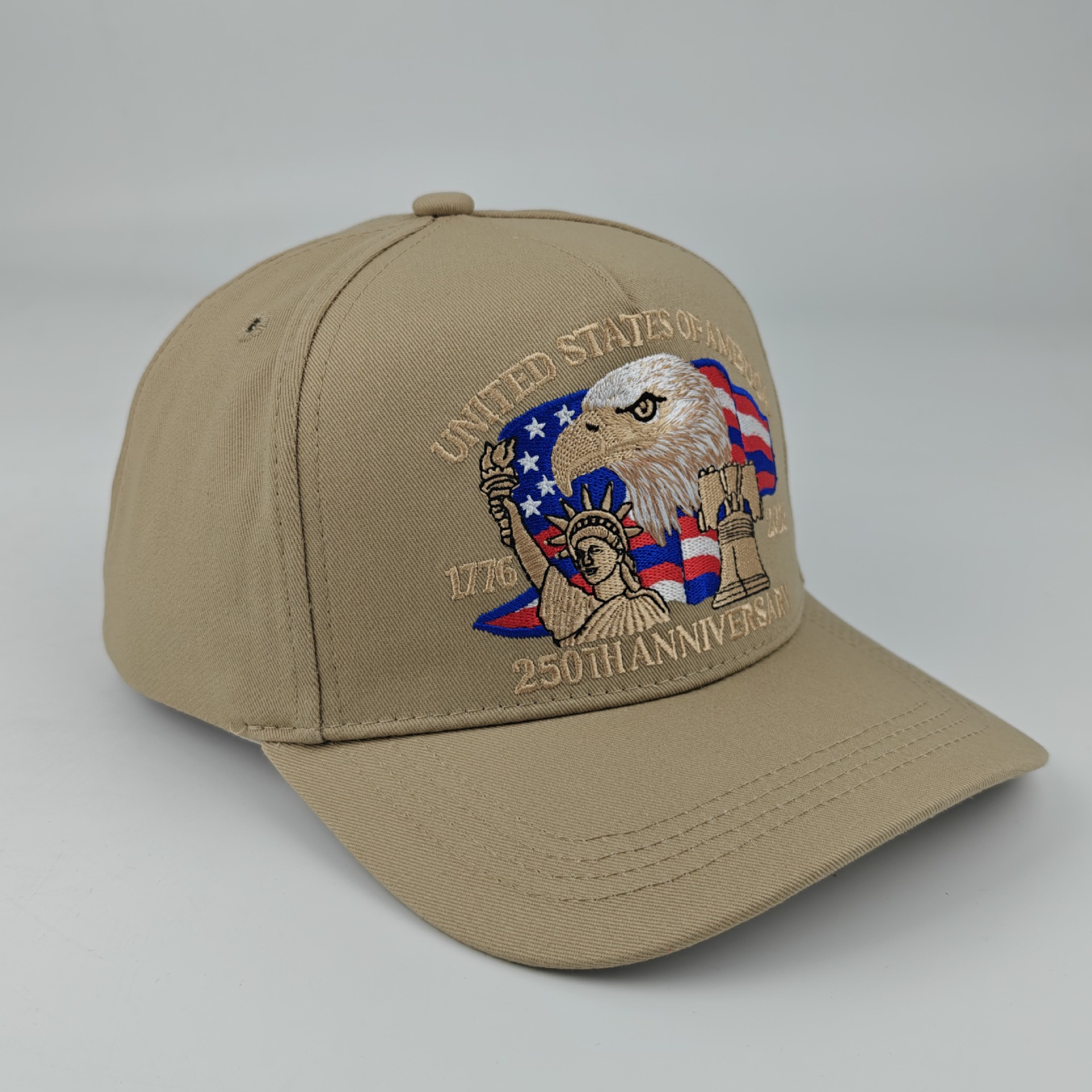 New in-stock American 250th anniversary commemorative baseball cap, three-dimensional embroidered commemorative cap, cross-border headband baseball cap pic 6