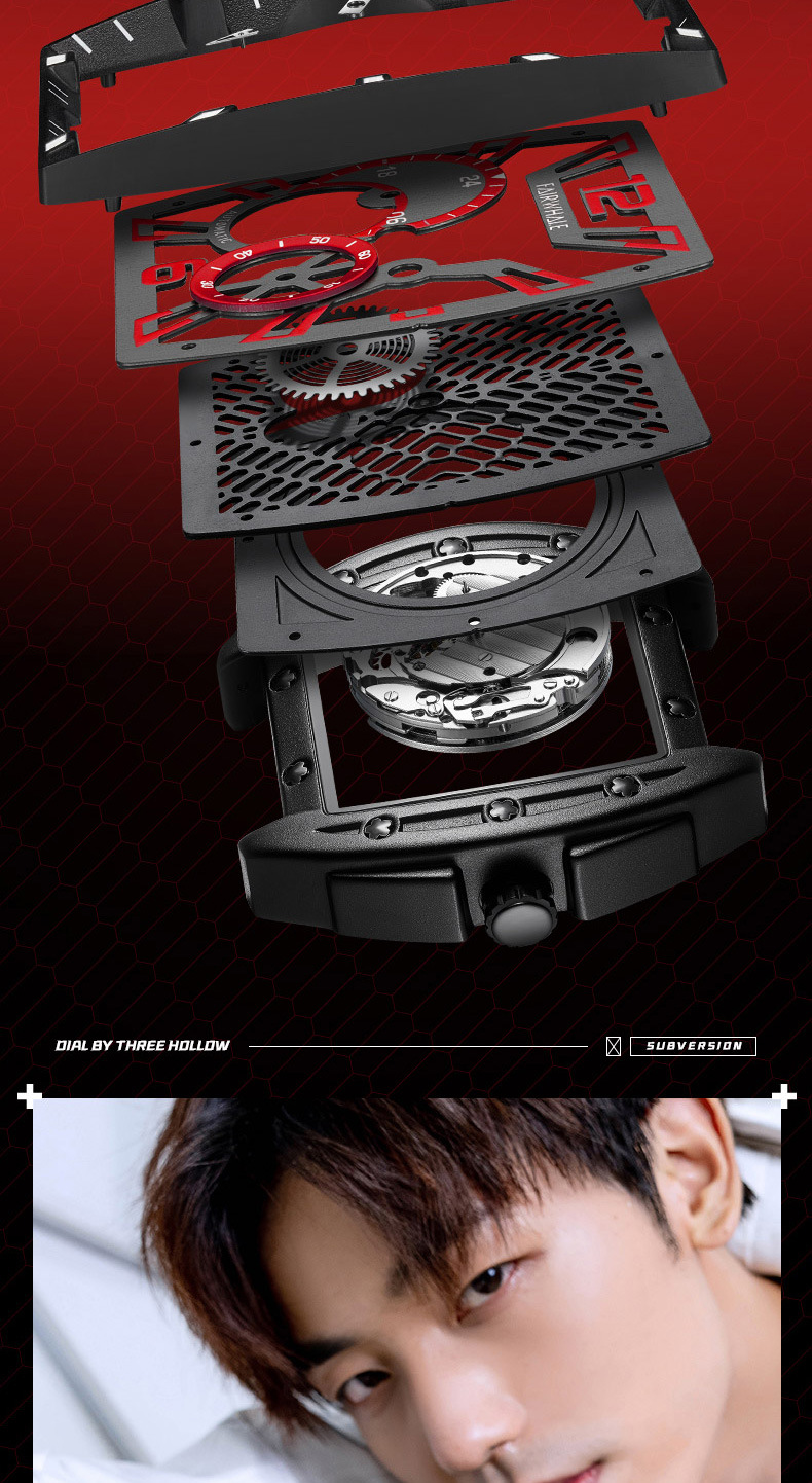 马克华菲Mark Fairwhale品牌手表酒桶型自动机械表复古手表腕表详情8