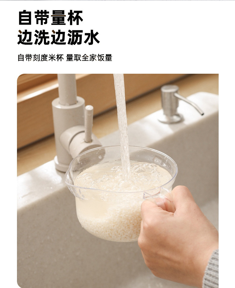 Press type quantitative rice bucket, 10 jin moisture-proof and insect-proof sealed coarse grain jar, household kitchen rice storage and storage bucket wholesale pic 14