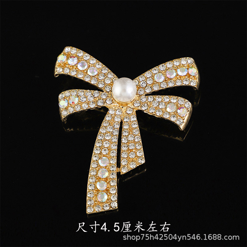 韩版质感胸针女高级感合金胸花轻奢小众镶钻固定防走光别针大衣饰详情13