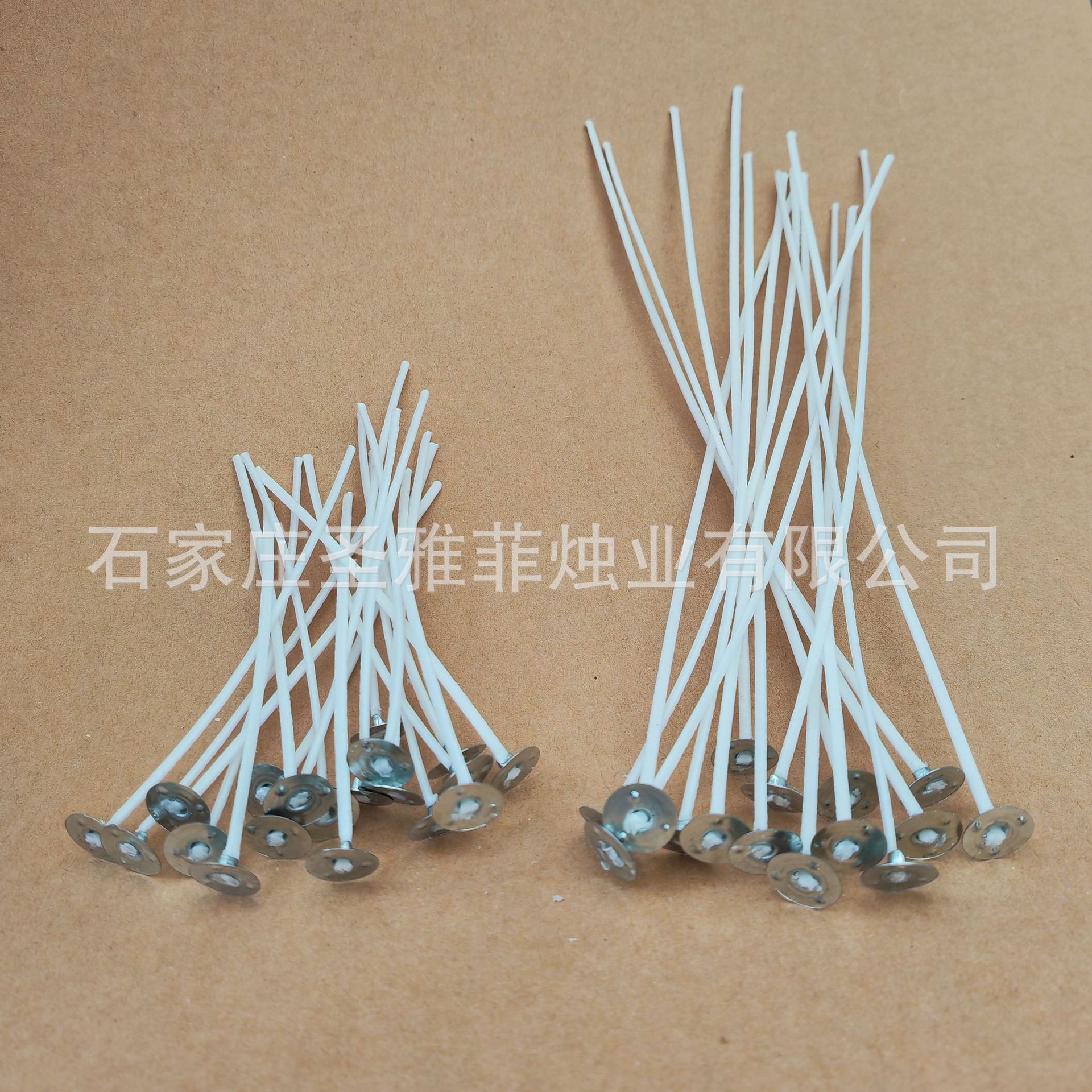 Cross-border cotton thread candle wick, wax wick, DIY handmade scented candle wick, factory shipment, waxed iron tray smokeless lamp wick pic 6