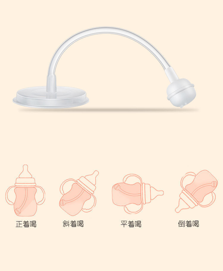 新生婴儿童1防摔塑料2宽口径3大宝宝4岁喝水断奶神器硅胶吸管奶瓶详情11