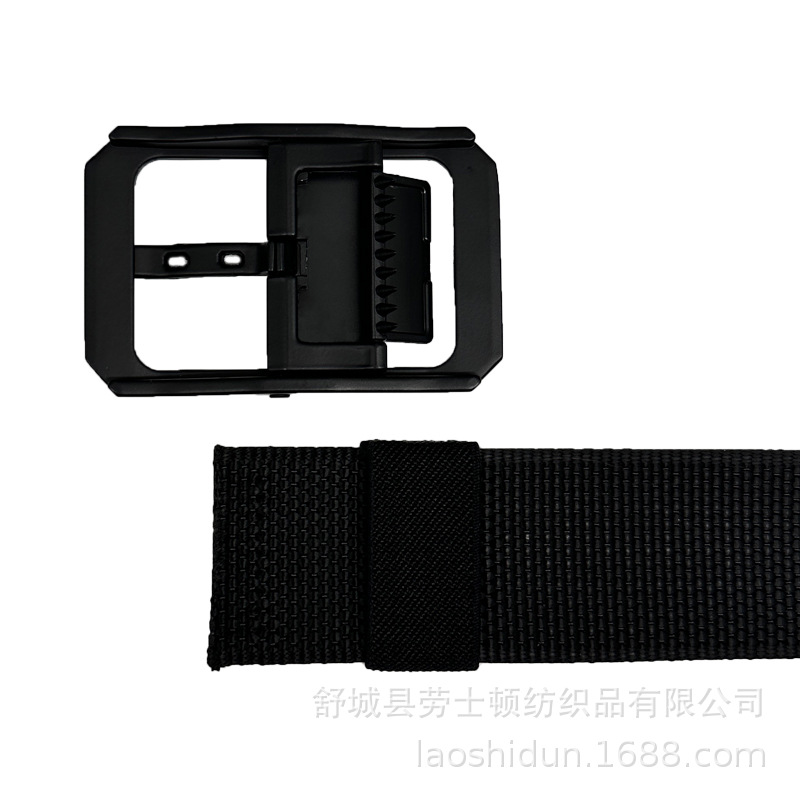 新款通用合金日子针扣腰带双面带战术扣尼龙休闲库腰带详情8