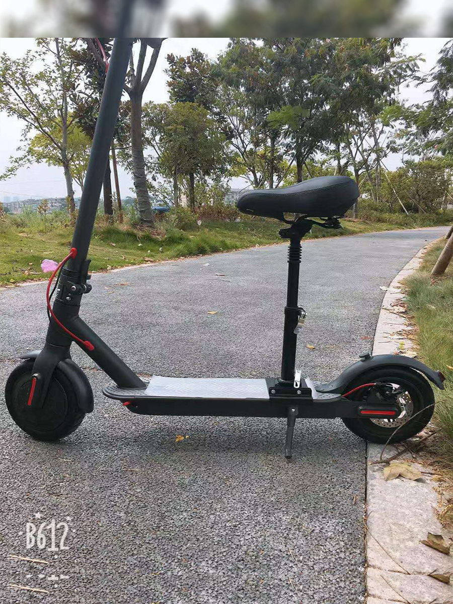 跨境双重减震鞍座零配件通用款快速折叠免打孔小米电动滑板车座椅详情9