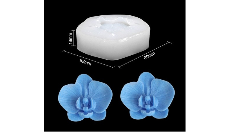 精艺蝴蝶兰硅胶模具DIY滴胶模具花朵蛋糕烘焙石膏蜡烛模一件代发详情5