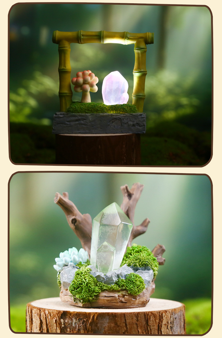 Crystal Story Blind box Creative design: Crystal illuminated table ornaments in various styles, exquisite crystal blind box wholesale pic 10