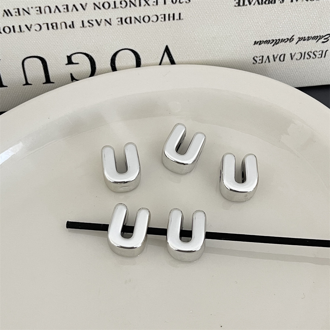 diy acrylic silver large-hole letter beads jewelry accessory package, hanging mobile phone chain accessory, stringing beads, scattering beads pic 27