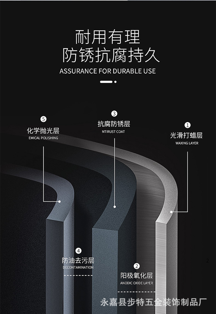 黑色现代门锁室内卧室静音磁吸房门锁分体实木门把手家用锁具批发详情2