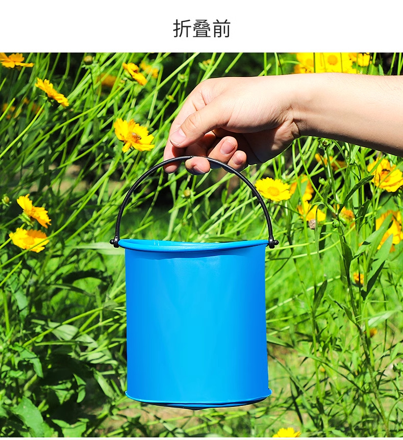 儿童小抄网彩色折叠小水桶不锈钢伸缩捞鱼小网兜户外昆虫网蝴蝶网详情9