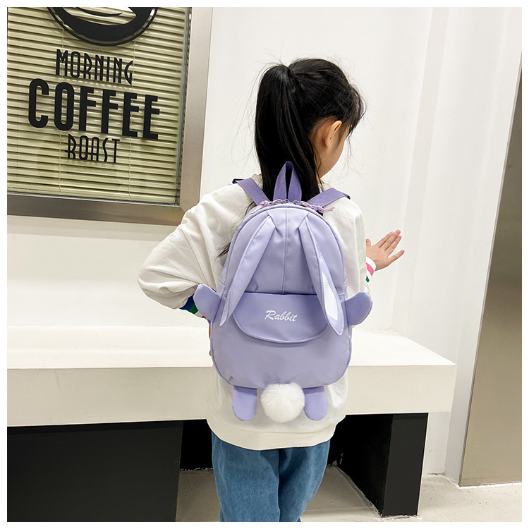 卡通可爱儿童双肩包幼儿园小孩轻便小背包3-6岁儿童帆布出行包潮详情15