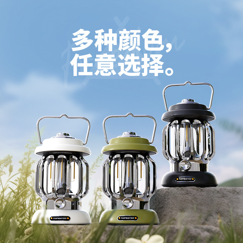 Infinitely dimmable retro outdoor camping lamp, tent lamp, camping site horse lamp, ultra-long battery life, ultra-bright, rechargeable pic 20
