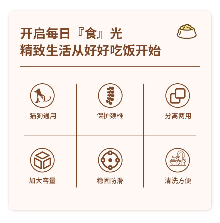 Pet bowl, high-legged cat bowl, dog bowl, cat food bowl, dog bowl, rice bowl, water bowl, cat single bowl, stainless steel bowl for protecting the cervical vertebrae pic 2