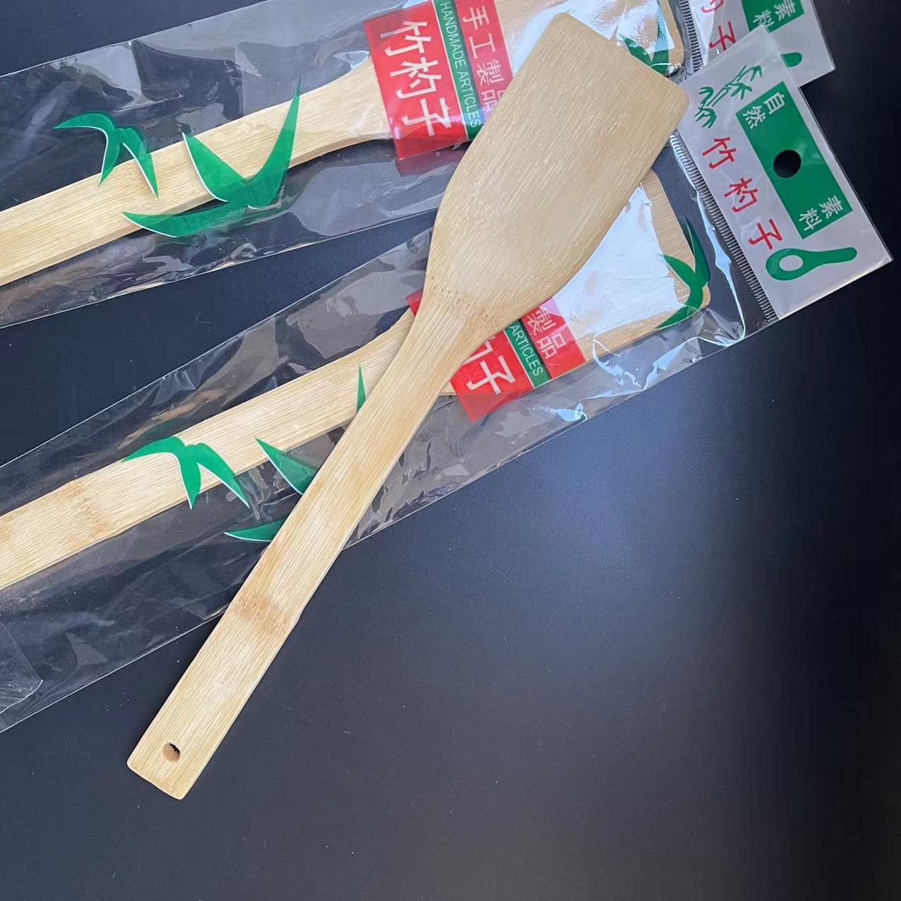 【 Zone 2-5 】 No. 2 Bamboo Spatula 1000 per piece 1 yuan 2 yuan Bamboo stir-frying spatula, non-stick special stir-frying bamboo spatula, household high-temperature resistant bamboo spatula, bamboo spatula pic 6