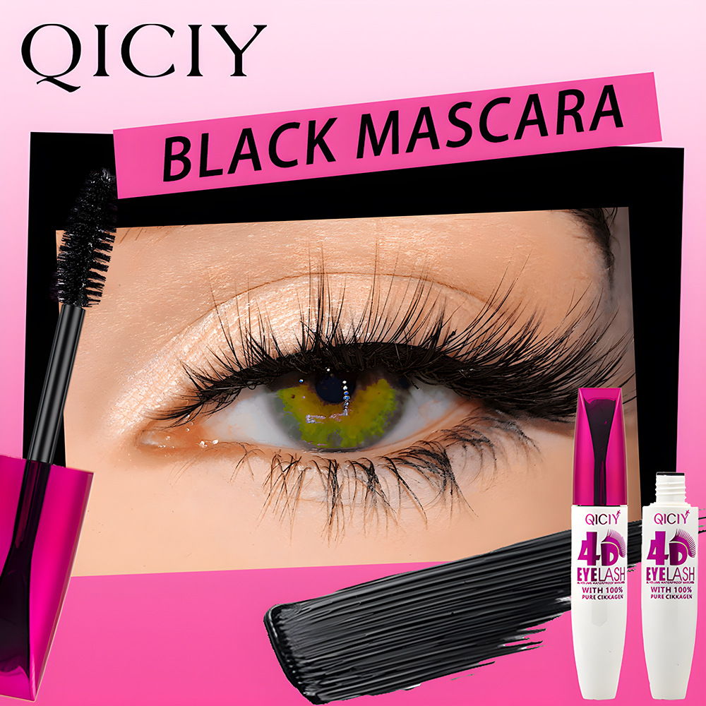 Cross-border exclusive QICIY 4D mascara Base cream, waterproof, non-smudge, long and curly mascara wholesale pic 6