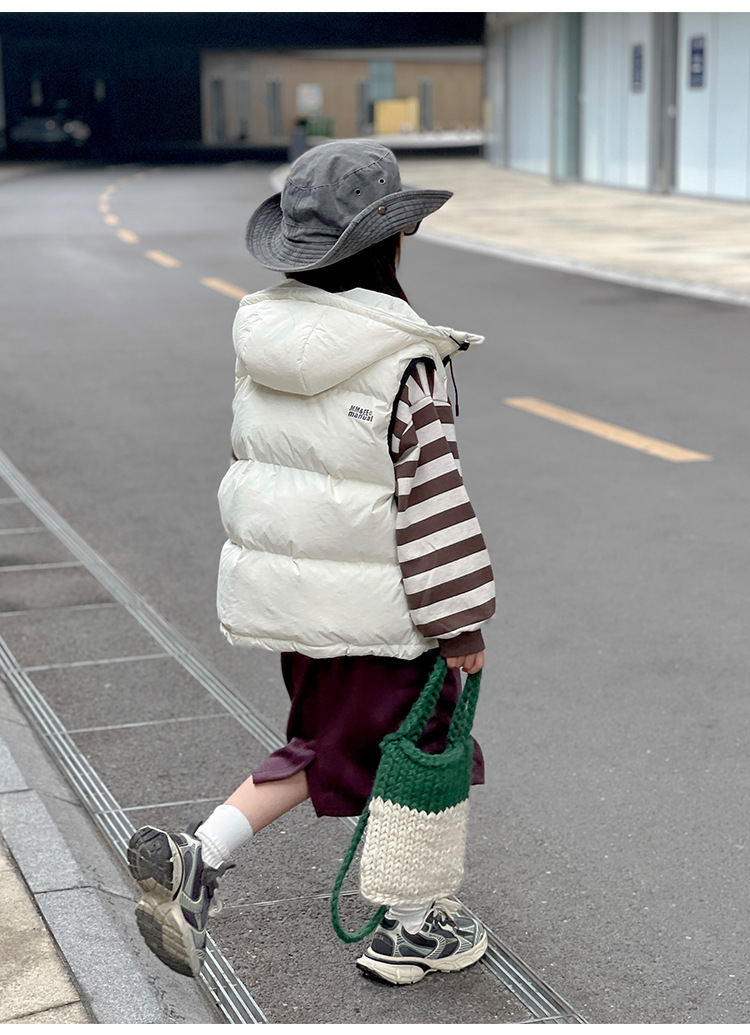 韩国童装儿童羽绒马甲秋装背心外穿男童女童幼儿园背心亲子装坎肩详情24