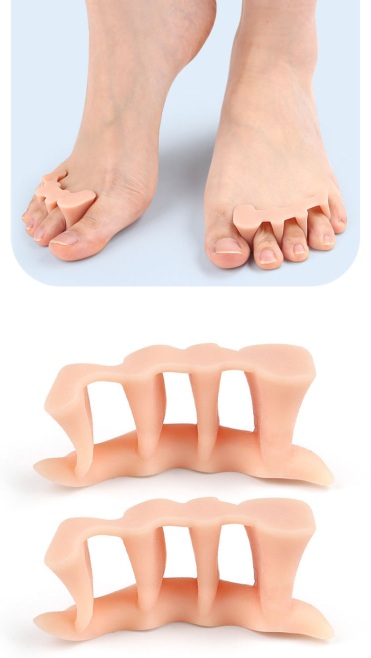 Three-hole hallux valgus toe device, double toe separator, toe separation device, little finger can wear shoe covers pic 43