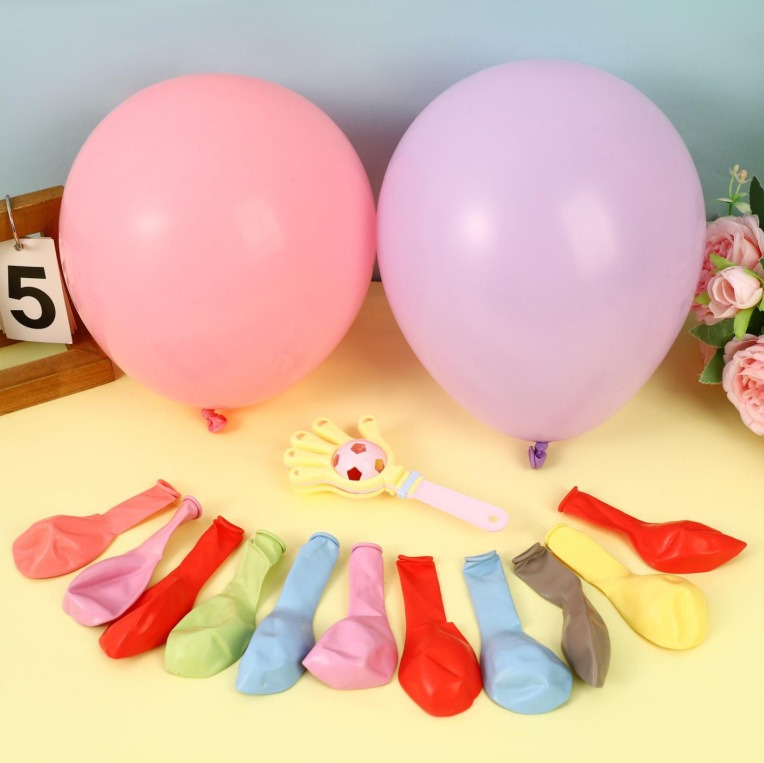 儿童生日气球套装创意眼镜马卡龙色气球加厚布置生日派对玩具批发详情12