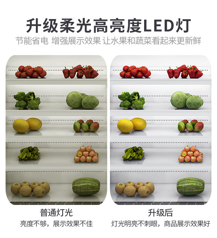 商超超市水果蔬菜牛奶饮料保鲜冷藏OpenDisplayChiller风幕展示风幕柜雪茄冰柜详情7