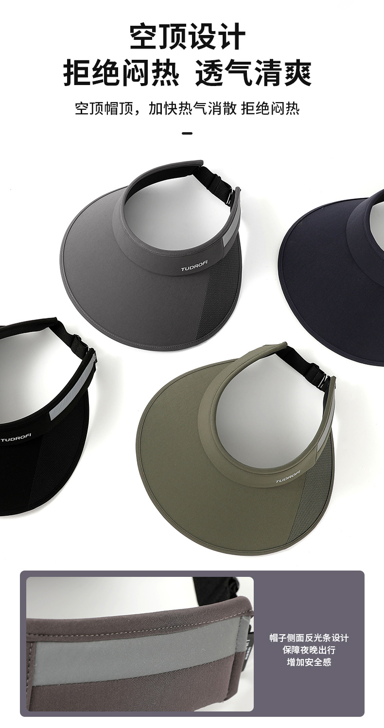 空顶帽子男女款夏季防紫外线户外出游遮阳防晒帽显脸小百搭大檐帽详情10