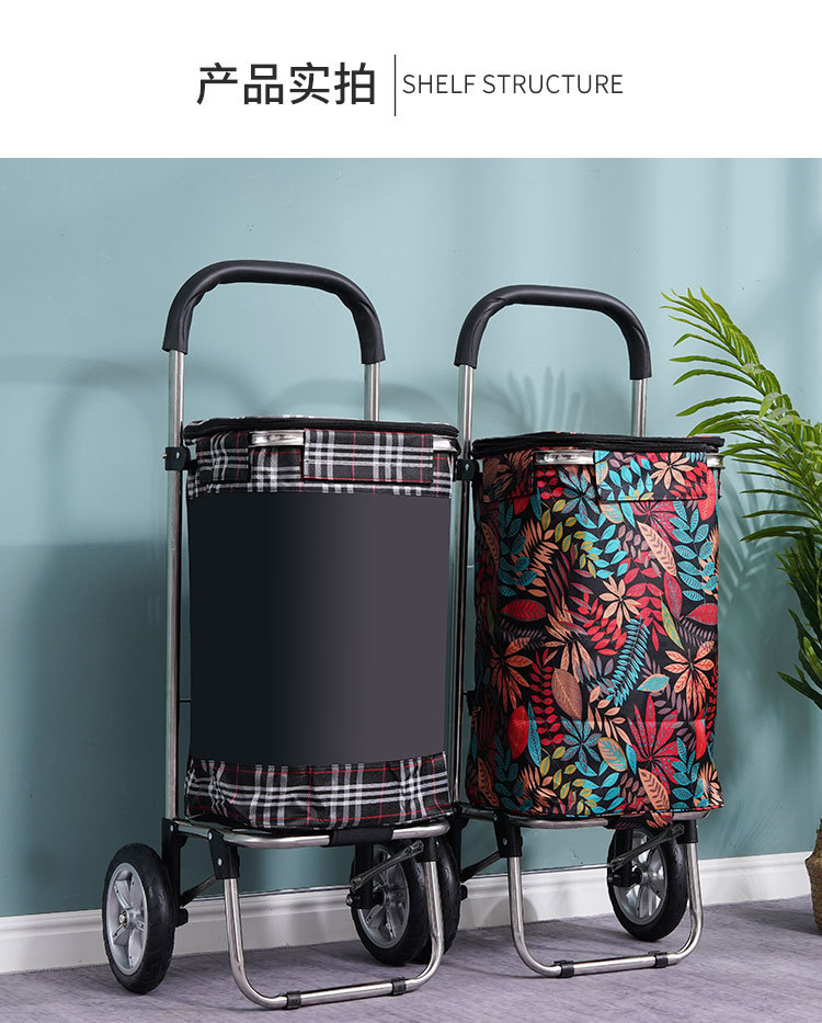 大轮买菜车小拉车大容量购物车家用折叠拉杆车便携老人手拉车拖车详情20