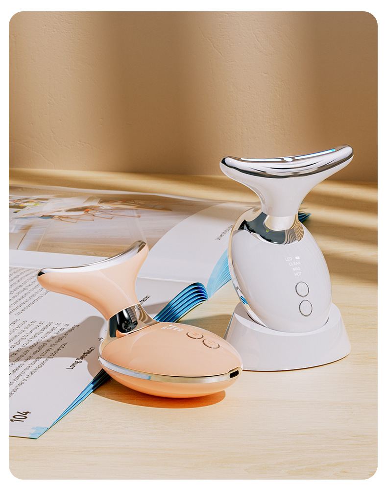 新款七色美颈仪淡化颈纹温热导入仪ems微电流脸部提拉紧致美容仪详情14