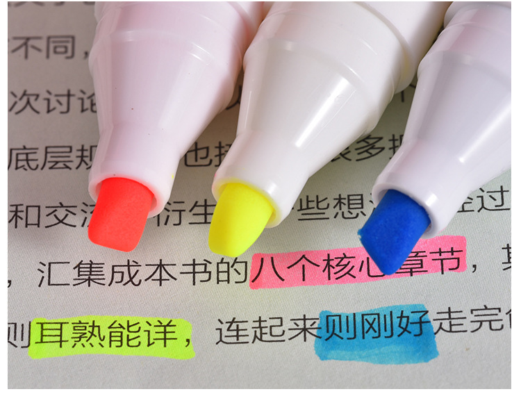Wholesale Weiya Hui Highlighters, large-capacity fruit-scented highlighters 061, eye-protecting soft-color highlighters pic 9