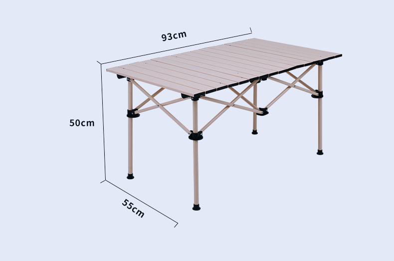 加工定制户外折叠桌蛋卷桌便携式野餐桌椅露营桌子套装野营可折叠详情25