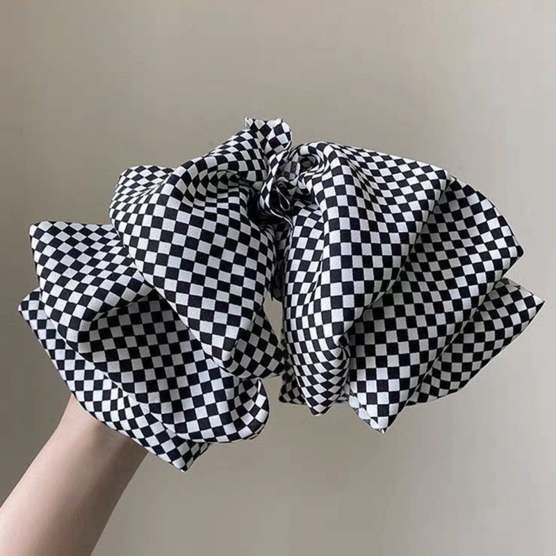 The checkerboard large bow hairpin at the back of the head, the fairy-like spring hairpin, the new trendy and stylish hairpin headwear pic 8