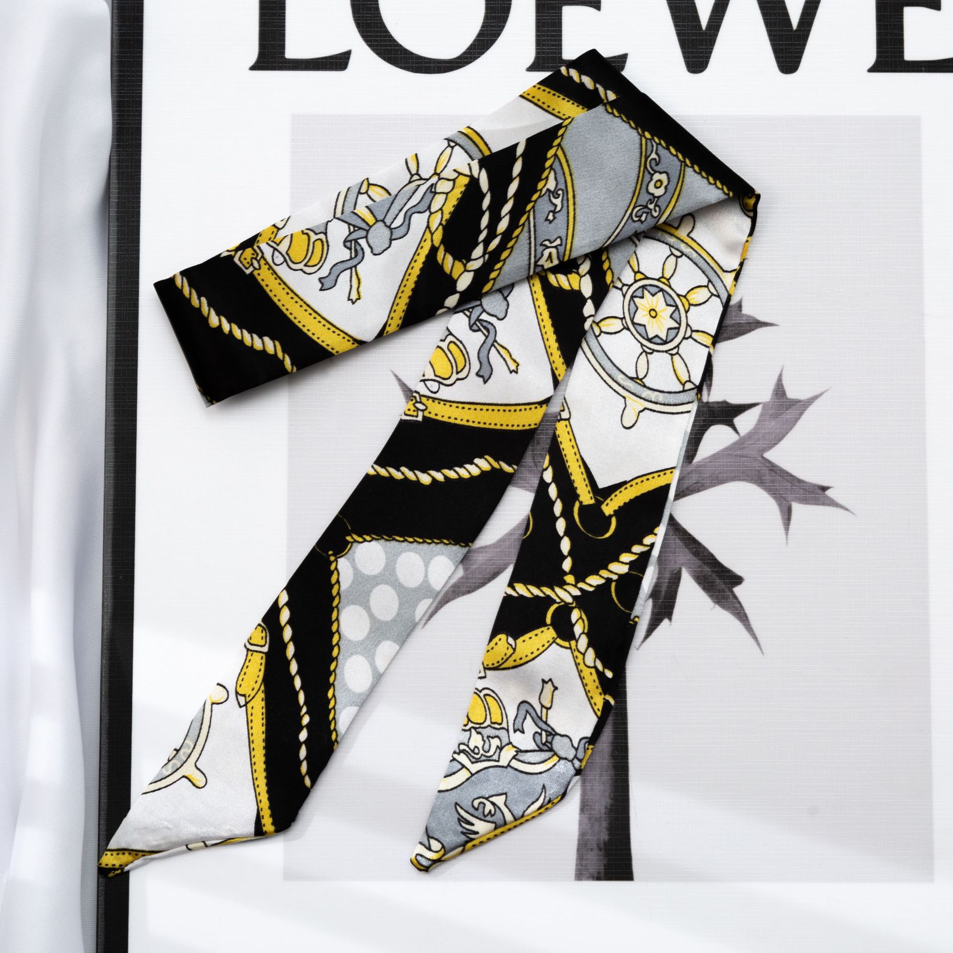 2025 Small silk scarf, hair band, long silk scarf, hair band, silk ribbon, Suzhou and Hangzhou souvenir packaging box, silk scarf pic 21