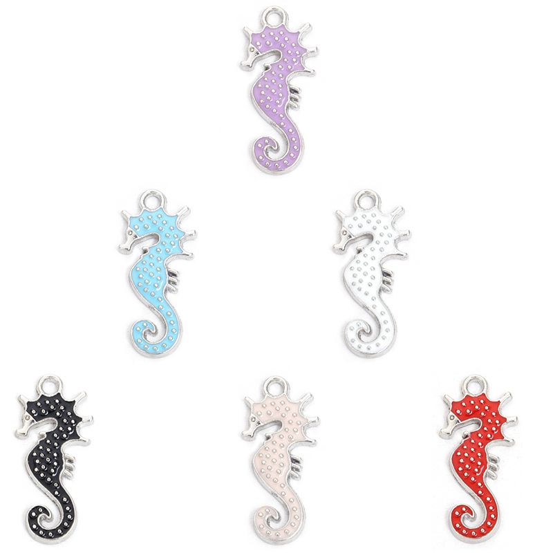 海马滴油合金挂件 海洋DIY饰品配件手链项链耳环钥匙链动物小吊坠详情5