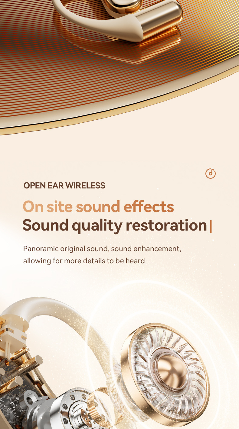 M115OWS wireless headphones dual-ear private mold Factory 2025 Blue Tooth Hua High-fidelity Stereo noise-cancelling ear-hanging style pic 7