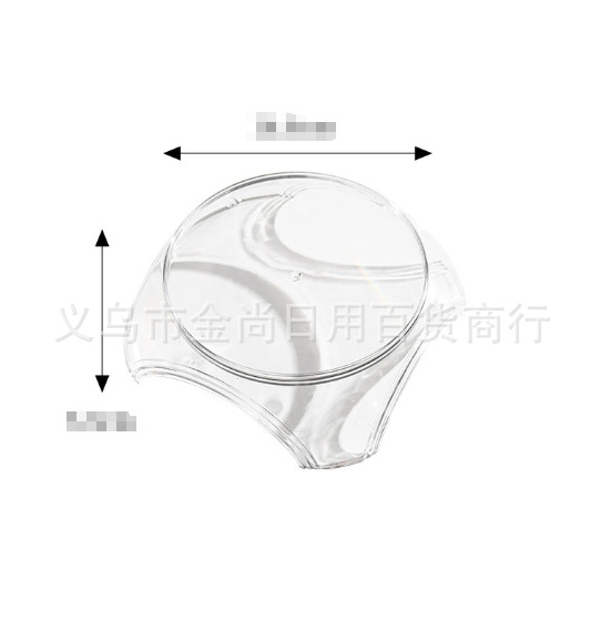 Cold water bottle thickened transparent tray, round potted plant tray with bottom plastic base, raised storage rack at the bottom, flower stand pic 5