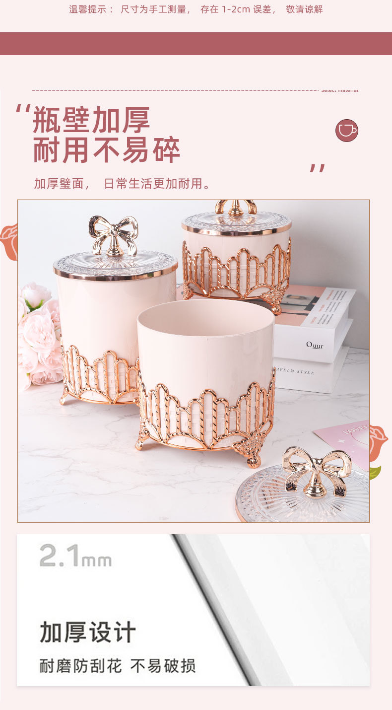 European-style Muslim cross-border home storage jars, tableware, table ornaments, table kitchen storage, European-style sugar jars pic 5