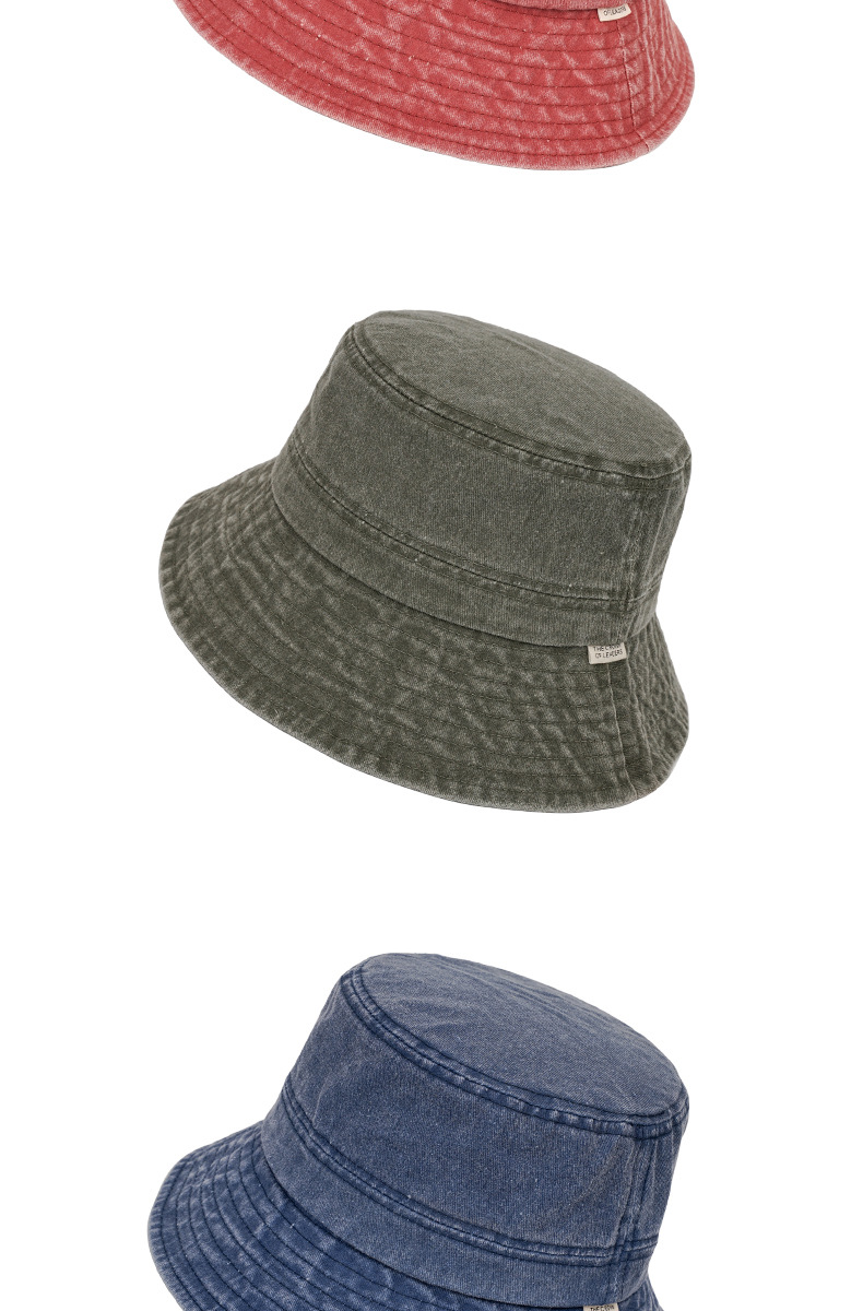 Summer washed vintage vintage fisherman hats for women and men, Japanese-style versatile cotton bucket hats and basin hats pic 4