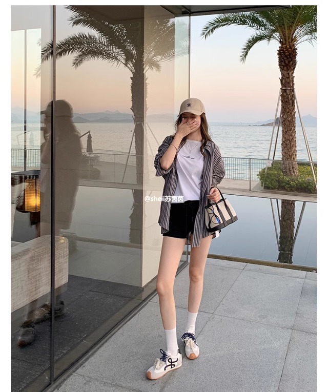 苏茵茵同款7cm内增高版~复古小歪头鸳鸯鞋带休闲鞋德训鞋女阿甘鞋详情13