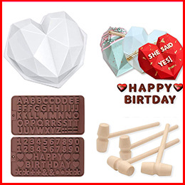 New flower-shaped chocolate silicone mold set, tulip cookie gummy diy mold, cake baking mold pic 3