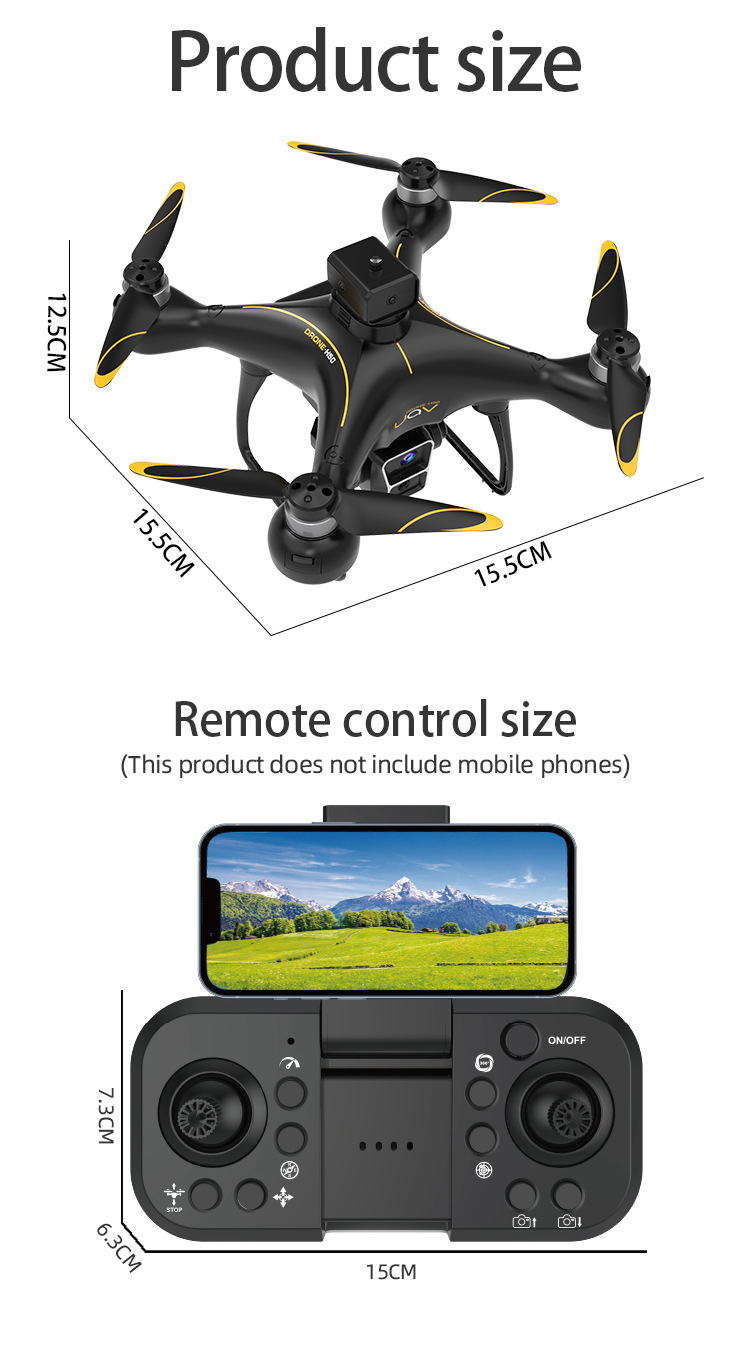 跨境航拍双摄无人机无刷四轴飞行器光流避障遥控外贸飞机高清航拍详情12