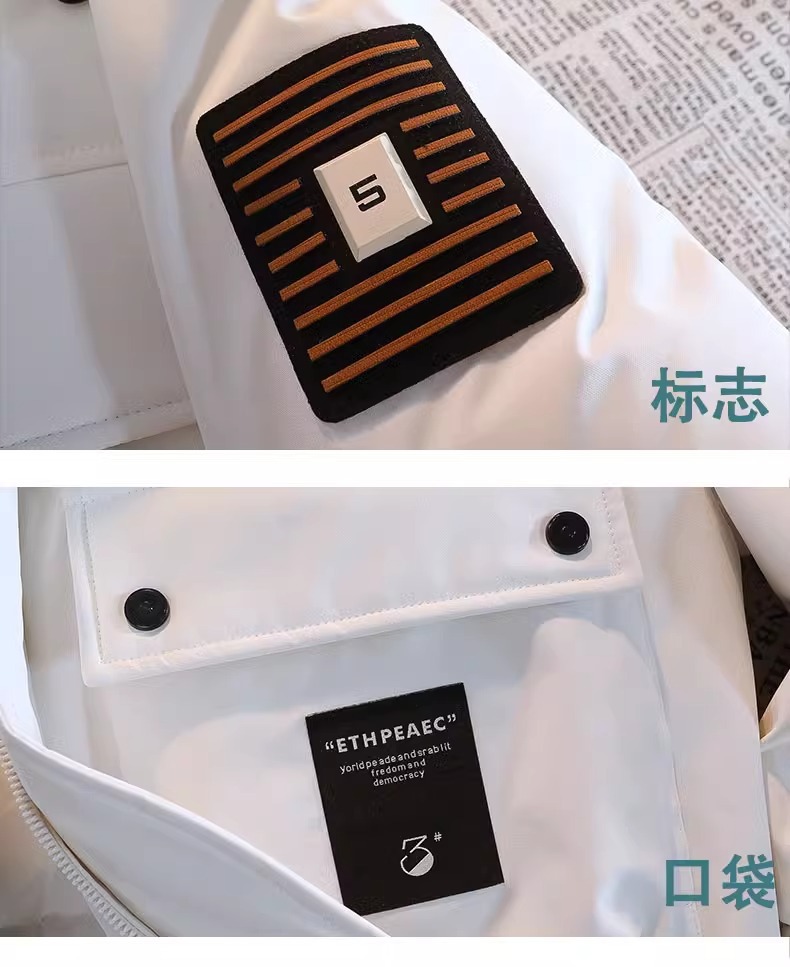 NASA白鸭绒羽绒服男士秋冬季2024新款加厚款抗寒冬装连帽工装外套详情24